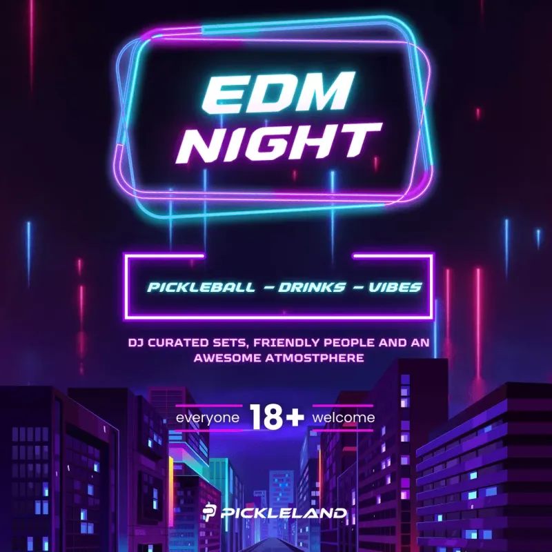EDM Night event poster