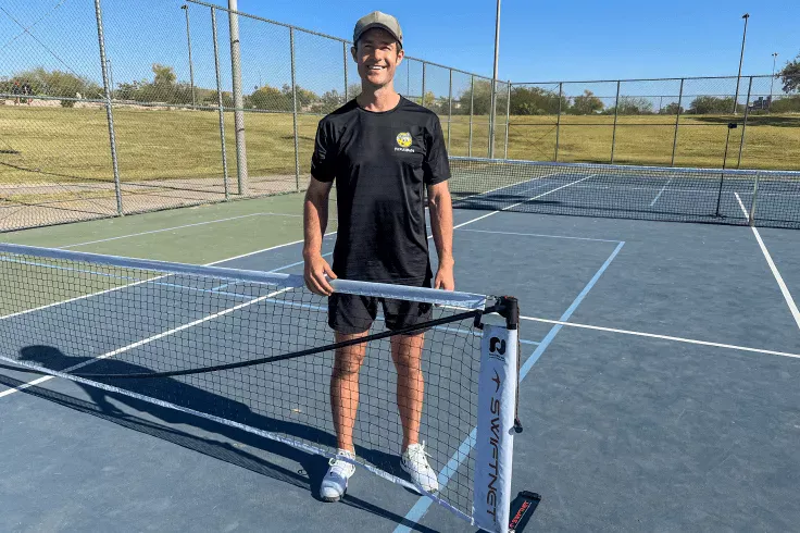 Indoor pickleball courts at New Braunfels Presbyterian Church