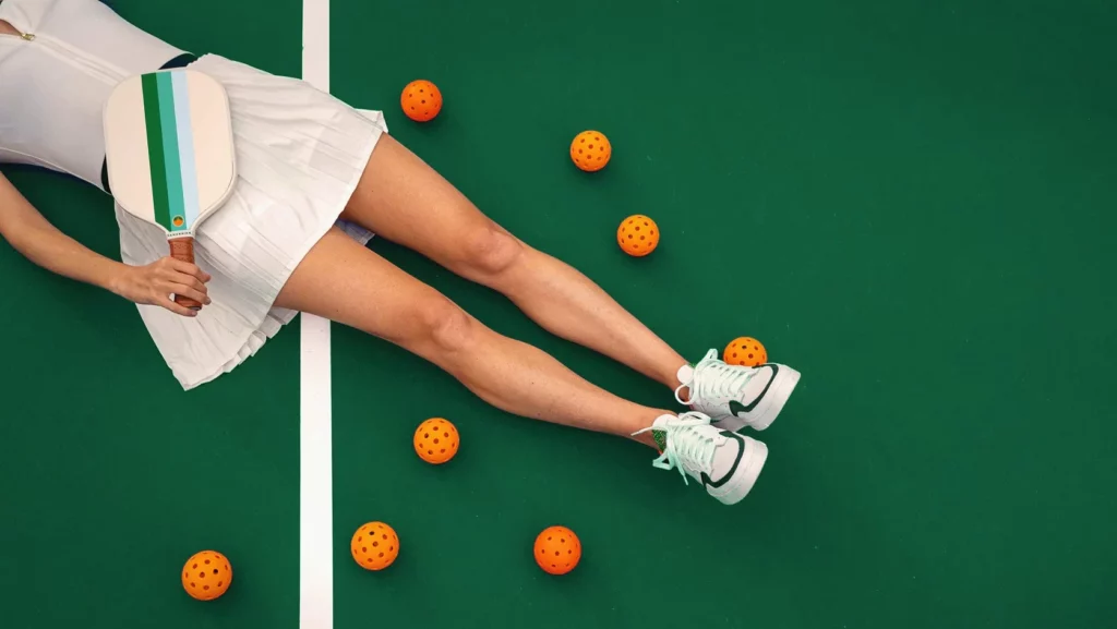 Skort outfit for indoor pickleball