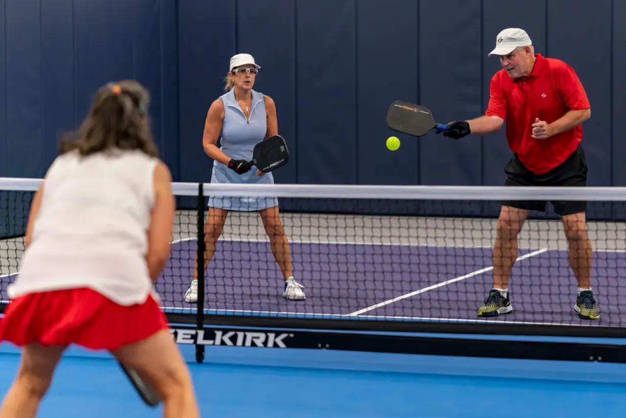 Open play pickleball session at Pickleland in Austin