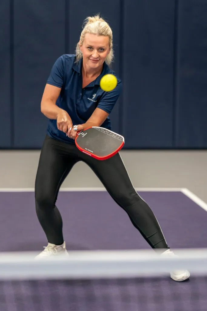 Austin pickleball coach Kasia Carr, a Selkirk-sponsored pro and former Division I tennis player