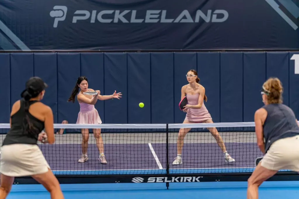 Indoor courts at Pickleland in Pflugerville, Texas