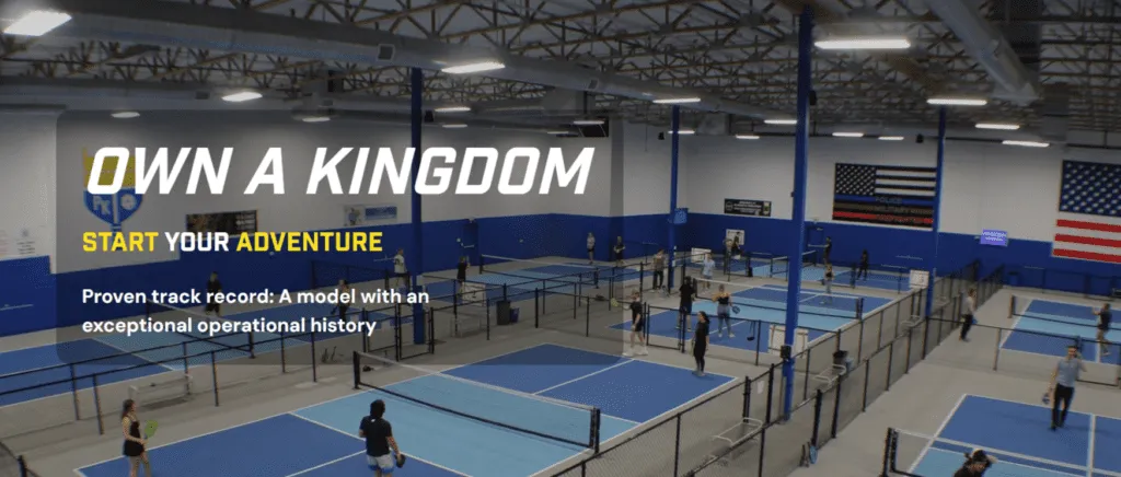 Pickleball Kingdom franchise logo